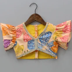 Sale Sequin Floral Printed Top With Lehenga And Net Dupatta Ethnic Wear | Lehengas & Ghagras