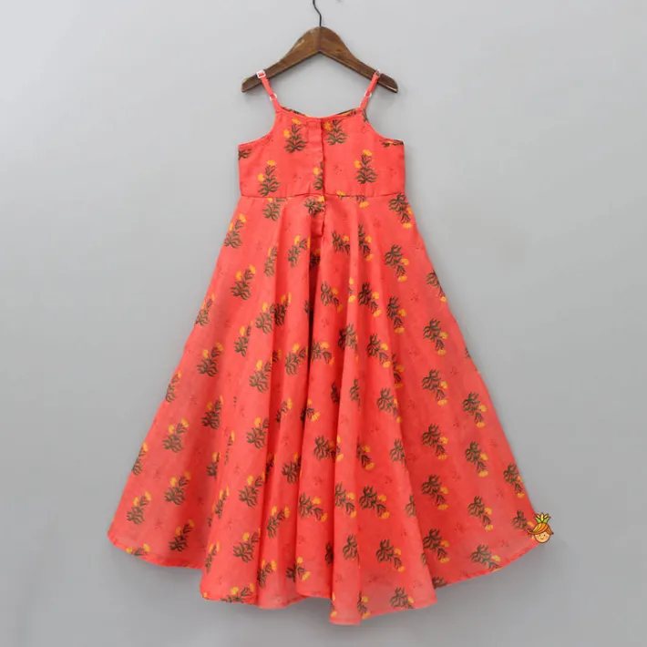Sale Sequins Detailed Floral Printed Kurti Ethnic Wear | Kurtis & Jumpsuits