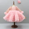 Discount Sequins Embellished Ruffled Peach Dress With Matching Swirled Bowie Headband Dresses & Sets | Dresses