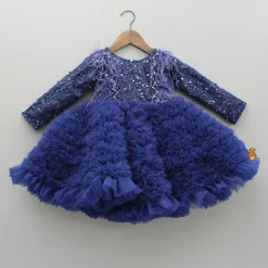 Sale Sequins Embellished Ruffled Dress With Matching Swirled Bowie Headband Dresses & Sets | Dresses