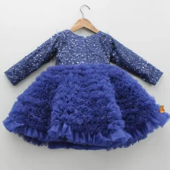 Sale Sequins Embellished Ruffled Dress With Matching Swirled Bowie Headband Dresses & Sets | Dresses