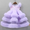 Best Sequins Embellished Yoke Frilled Net Gown Dresses & Sets | Gowns
