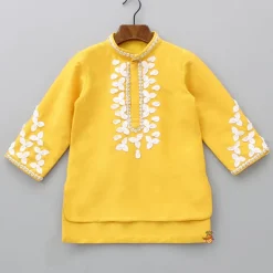 Hot Sequins Embroidered High Low Kurta With Dhoti BOY Indian Ethnic Wear | Ethnic Sets