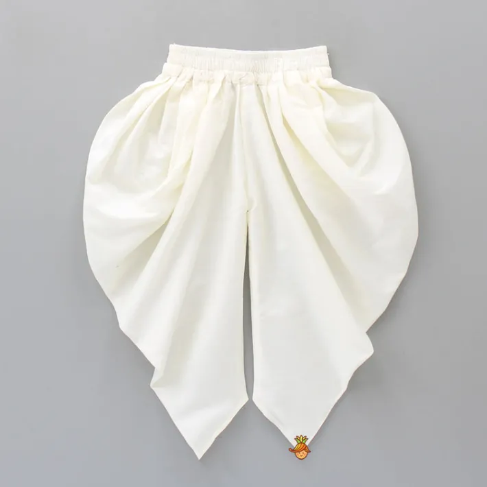 Hot Sequins Embroidered High Low Kurta With Dhoti BOY Indian Ethnic Wear | Ethnic Sets