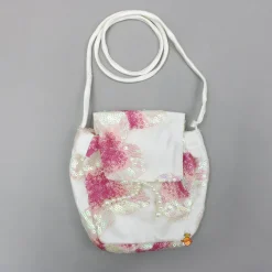 Outlet Sequins Floral Embroidered Off White Top And Lehenga With Sling Bag Ethnic Wear | Lehengas & Ghagras
