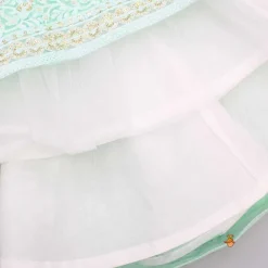 Hot Sequins Thread Embroidered Mint Green Top And Lehenga With Net Dupatta And Potli Bag Ethnic Wear | Lehengas & Ghagras