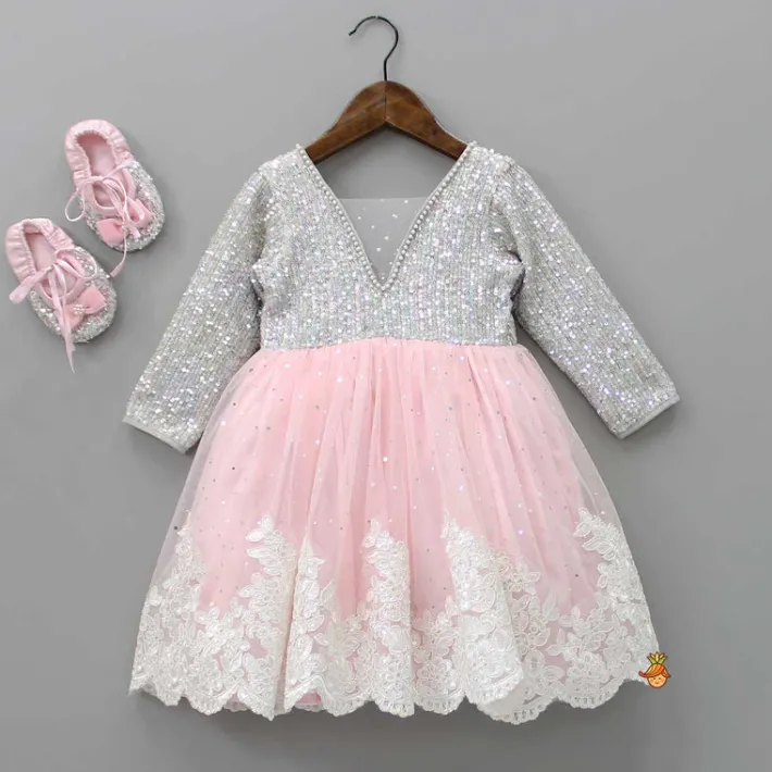 Clearance Sequins Work Pink Dress With Booties Dresses & Sets | Dresses