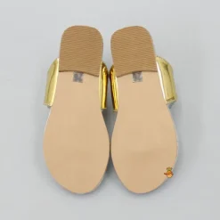 Fashion Shiny Braided Kolhapuri Flats Shoes