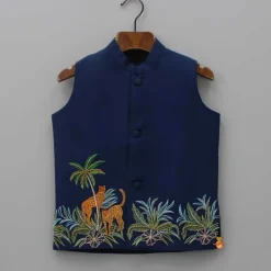 Discount Shirt And Jungle Theme Embroidered Jacket With Pant BOY Formal Wear