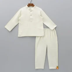 Online Short Kurta With Embroidered Black Jacket And Pyjama BOY Indian Ethnic Wear | Ethnic Sets