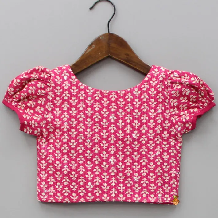 Clearance Short Sleeves Printed Pink Top And Palazzo Ethnic Wear | Palazzos & Shararas