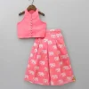 Online Sleeveless Pink Top and Elephant Print Palazzo Ethnic Wear | Palazzos & Shararas