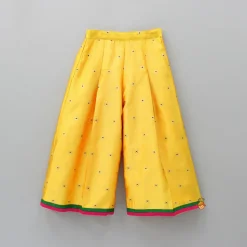 Online Sleeveless Yellow Top And Palazzo Ethnic Wear | Palazzos & Shararas