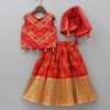 Sale Splendid Sequins Work Red Top And Lehenga With Dupatta Ethnic Wear | Lehengas & Ghagras