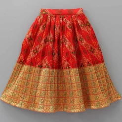 Sale Splendid Sequins Work Red Top And Lehenga With Dupatta Ethnic Wear | Lehengas & Ghagras