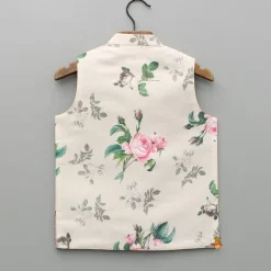 New Spring Roses Printed Jacket BOY Indian Ethnic Wear | Ethnic Jackets