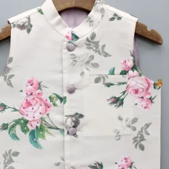 New Spring Roses Printed Jacket BOY Indian Ethnic Wear | Ethnic Jackets