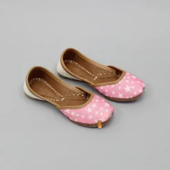 Fashion Star Embellished Pink Jutti Shoes