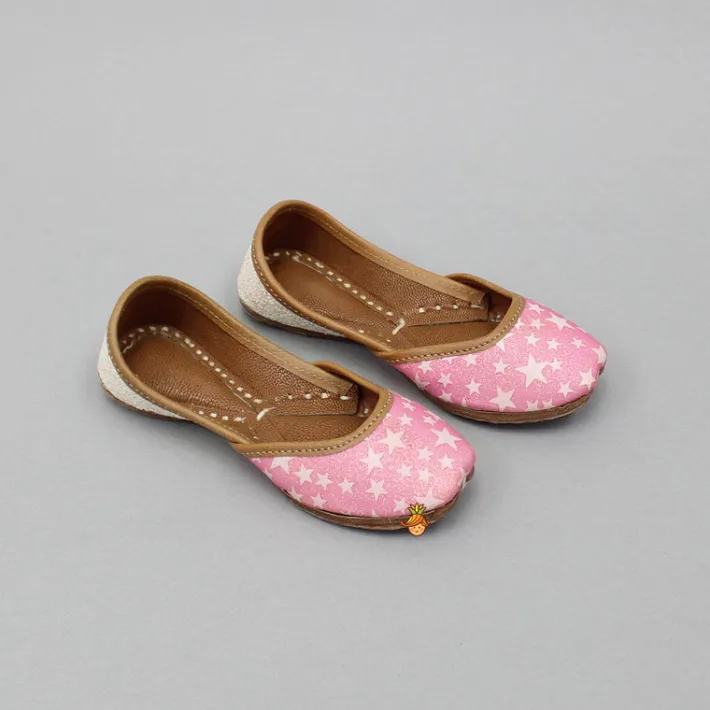 Fashion Star Embellished Pink Jutti Shoes