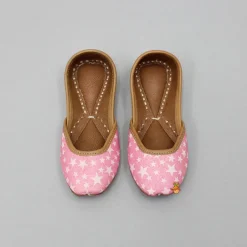 Fashion Star Embellished Pink Jutti Shoes