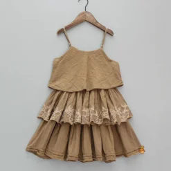 Clearance Strappy Layered Brown Dress Dresses & Sets | Dresses
