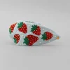 Best Strawberry Embroidered Hairband Hair Accessories | Hair Bands