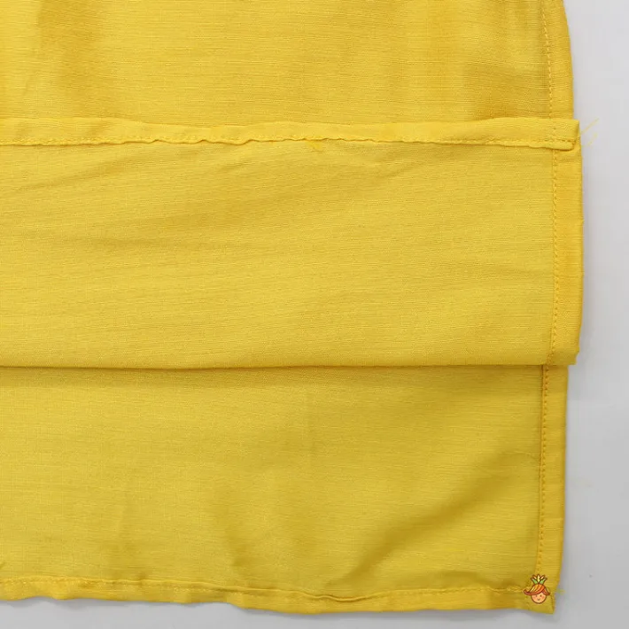Sale Stripped Asymmetric Jacket With Mustard Yellow Kurta And Pyjama BOY Indian Ethnic Wear | Ethnic Sets