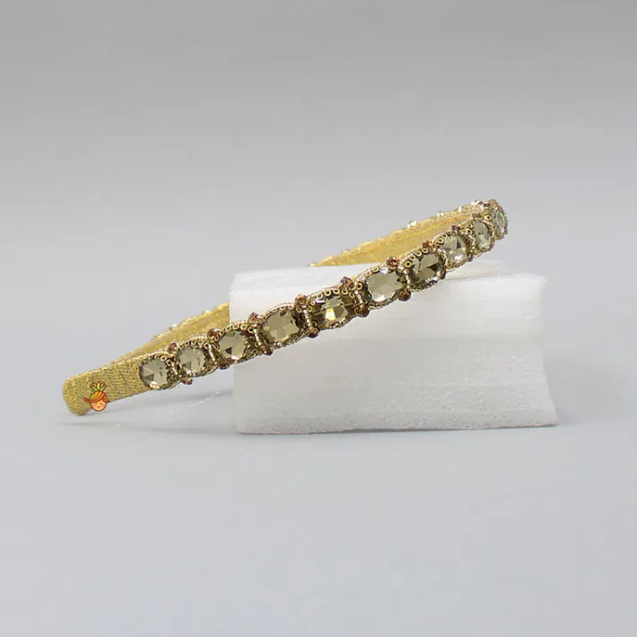 Outlet Studded And Embroidered Hairband Hair Accessories | Hair Bands