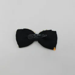 Best Studded Black Bow Shiny Hair Clip Hair Accessories | Hair Clips