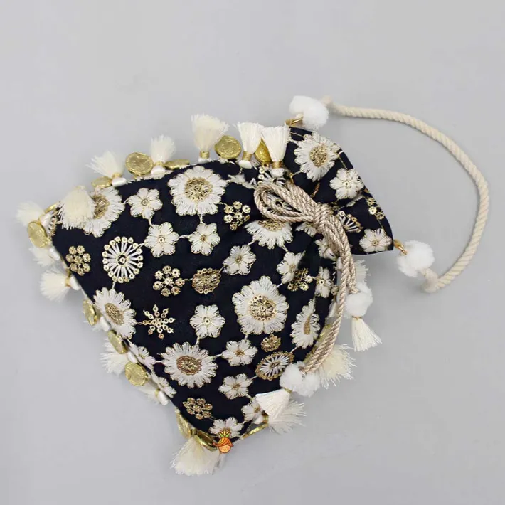 New Stunning Embroidered Potli Bag Bags