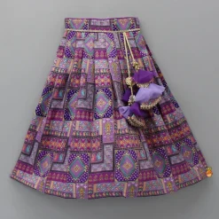 Outlet Stunning Embroidered Top And Pleated Lehenga With Net Dupatta Ethnic Wear | Lehengas & Ghagras