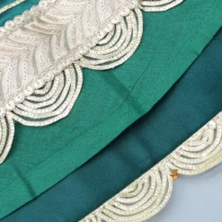 New Stunning Scalloped Hem Green Top And Lehenga Ethnic Wear | Lehengas & Ghagras