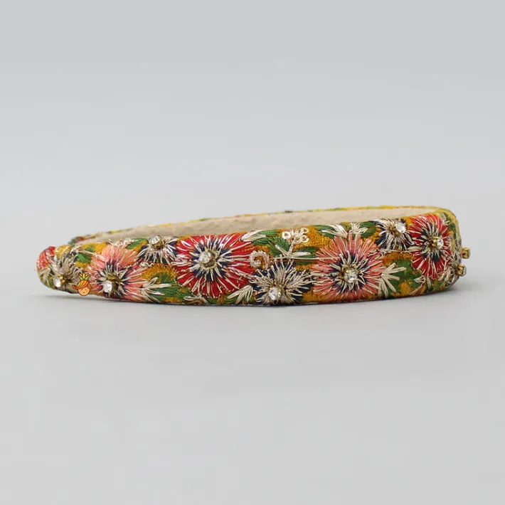 Discount Stunning Thread Embroidered Velvet Hair Band Hair Accessories | Hair Bands
