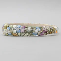 Discount Stunning Thread Embroidered Green Net Hair Band Hair Accessories | Hair Bands