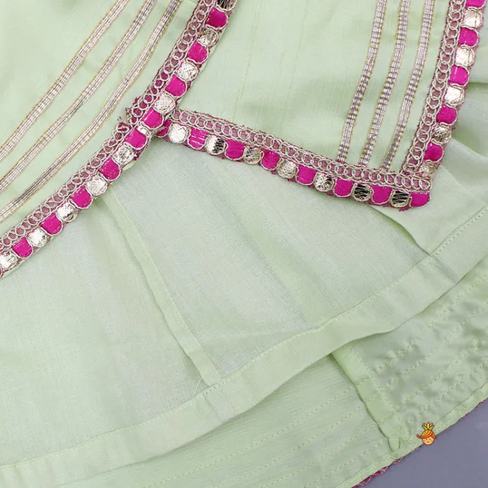 New Stylish Asymmetrical Hem Kurti And Flared Palazzo Ethnic Wear | Palazzos & Shararas