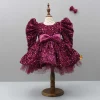Outlet Stylish Sleeves Exquisite Dress With Velvet Hair Clip Dresses & Sets | Dresses