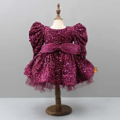 Outlet Stylish Sleeves Exquisite Dress With Velvet Hair Clip Dresses & Sets | Dresses