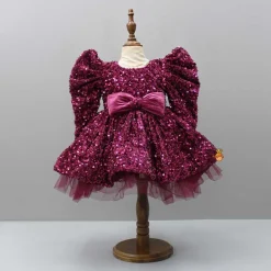 Outlet Stylish Sleeves Exquisite Dress With Velvet Hair Clip Dresses & Sets | Dresses