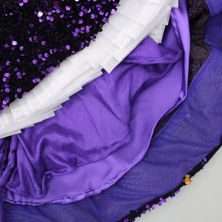 Clearance Stylish Sleeves Exquisite Purple Dress With Head Band Dresses & Sets | Dresses