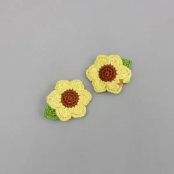 Clearance Sunflower Crochet Hair Clips Hair Accessories | Hair Clips