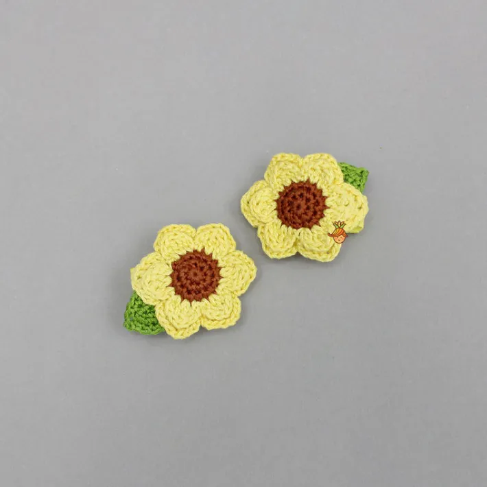 Clearance Sunflower Crochet Hair Clips Hair Accessories | Hair Clips