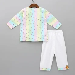 Online Sweet Heart Printed Colourful Striped Sleepwear BOY Sleep Wear | Sleepwear