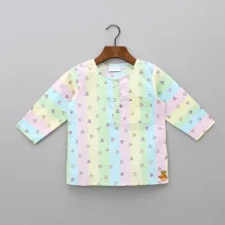 Online Sweet Heart Printed Colourful Striped Sleepwear BOY Sleep Wear | Sleepwear