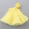 Online Swirl Enhanced One Shoulder Yellow Dress Dresses & Sets | Dresses