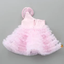 Discount Swirl Enhanced One Shoulder Pink Dress Dresses & Sets | Dresses