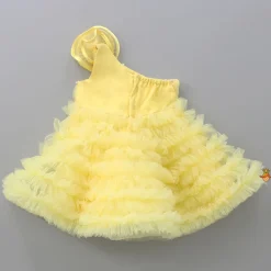 Online Swirl Enhanced One Shoulder Yellow Dress Dresses & Sets | Dresses