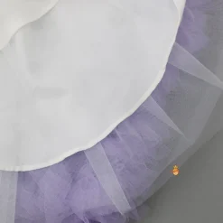 Fashion Swirl Flower Adorned One Shoulder Lavender Dress With Detachable Trail Dresses & Sets | Dresses