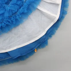 Hot Swirl Frilled One Shoulder Blue Dress Dresses & Sets | Dresses
