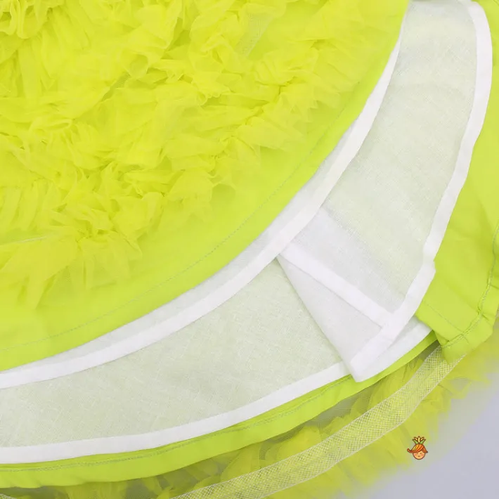 Clearance Swirl Frilled One Shoulder Lime Green Dress Dresses & Sets | Dresses