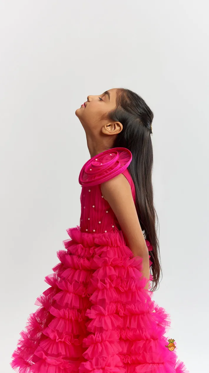 Outlet Swirl One Shoulder Frilled Dress Dresses & Sets | Dresses